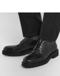 Черные кожаные туфли дерби от Mr P.