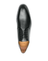 Черные кожаные туфли дерби от BOSS