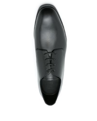 Черные кожаные туфли дерби от Emporio Armani