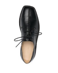 Черные кожаные туфли дерби от Lemaire