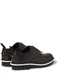 Черные кожаные туфли дерби от Neil Barrett