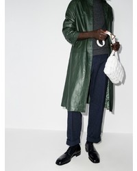 Черные кожаные туфли дерби от Santoni