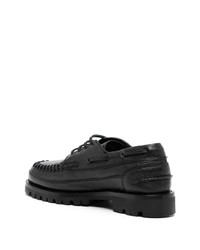 Черные кожаные туфли дерби от Bally