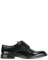Черные кожаные туфли дерби от Maison Margiela