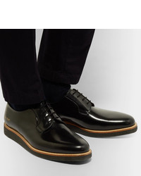 Черные кожаные туфли дерби от Common Projects