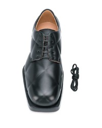 Черные кожаные туфли дерби от Bottega Veneta