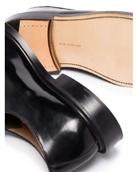 Черные кожаные туфли дерби от Tricker's