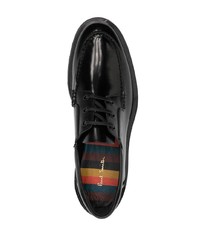 Черные кожаные туфли дерби от Paul Smith