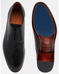 Черные кожаные туфли дерби от Aldo