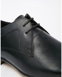 Черные кожаные туфли дерби от Frank Wright