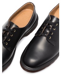 Черные кожаные туфли дерби от Dr. Martens