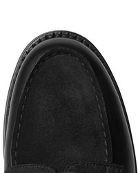 Черные кожаные туфли дерби от J.M. Weston