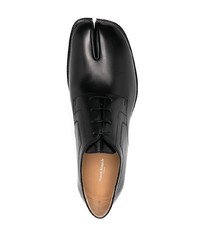 Черные кожаные туфли дерби от Maison Margiela