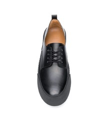 Черные кожаные туфли дерби от Ami Paris