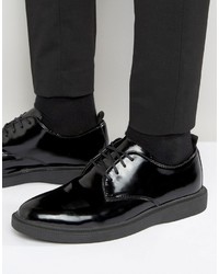 Черные кожаные туфли дерби от Zign Shoes
