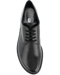 Женские черные кожаные туфли на шнуровке от Ann Demeulemeester