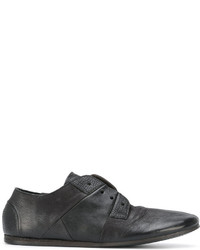 Женские черные кожаные туфли на шнуровке от Marsèll