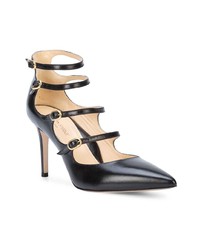 Черные кожаные туфли с вырезом от Marion Parke