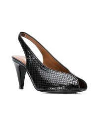 Черные кожаные туфли с вырезом от Carel