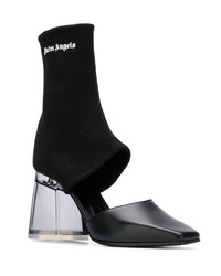 Черные кожаные туфли с вырезом от Palm Angels