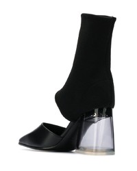 Черные кожаные туфли с вырезом от Palm Angels