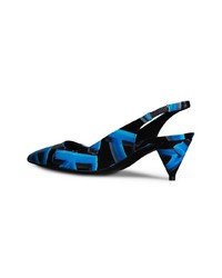 Черные кожаные туфли с принтом от Burberry