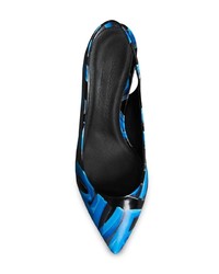 Черные кожаные туфли с принтом от Burberry