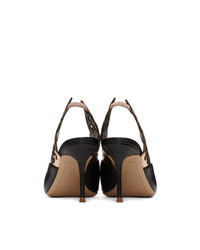 Черные кожаные туфли с украшением от Sophia Webster