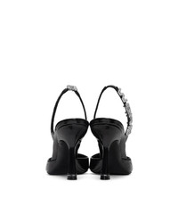 Черные кожаные туфли с украшением от Alexander Wang