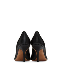 Черные кожаные туфли с украшением от Valentino