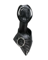 Черные кожаные туфли с украшением от Isabel Marant
