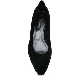 Черные кожаные туфли с украшением от Casadei