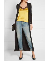 Черные кожаные туфли с украшением от Gucci