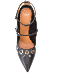 Черные кожаные туфли с украшением от Givenchy
