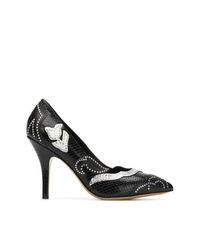 Черные кожаные туфли с украшением от Isabel Marant