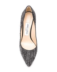 Черные кожаные туфли с украшением от Jimmy Choo