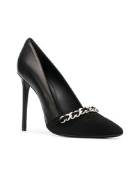 Черные кожаные туфли с украшением от Marc Ellis