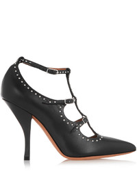 Черные кожаные туфли с шипами от Givenchy