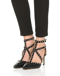 Черные кожаные туфли с шипами от Sam Edelman