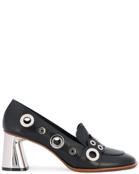 Черные кожаные туфли с шипами от Premiata