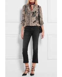 Черные кожаные туфли с шипами от Valentino