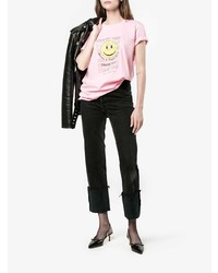 Черные кожаные туфли с шипами от Gucci