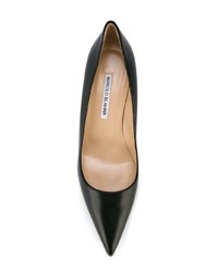 Черные кожаные туфли от Manolo Blahnik