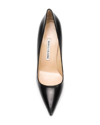 Черные кожаные туфли от Manolo Blahnik