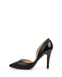 Черные кожаные туфли от BelleWomen