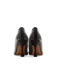 Черные кожаные туфли от MM6 MAISON MARGIELA