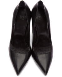 Черные кожаные туфли от Versus