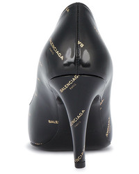 Черные кожаные туфли от Balenciaga