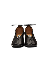 Черные кожаные туфли от Jil Sander