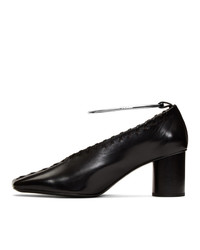 Черные кожаные туфли от Jil Sander